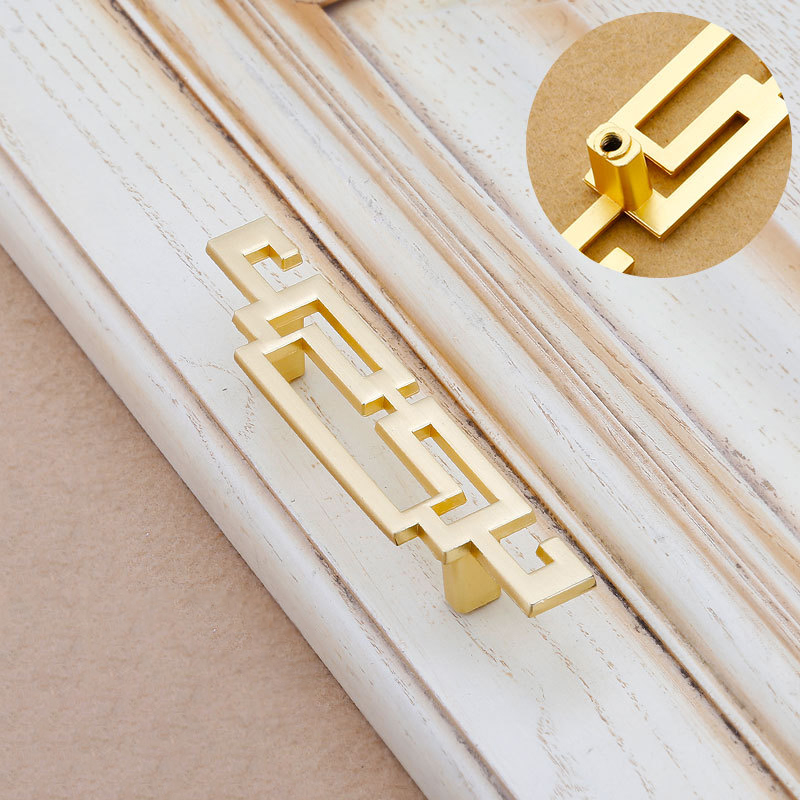 Paidu Manufacturer Chinese-style Shoe Cabinet Handles Antique Copper Drawer Cabinet Door Handles Antique Zinc Alloy Handles