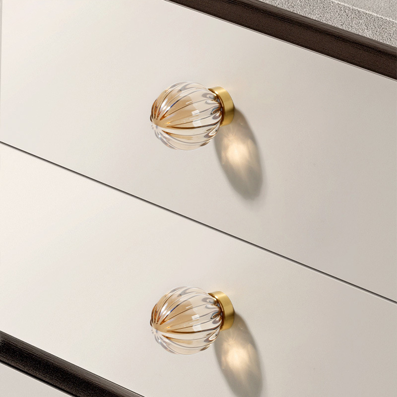 Manufacturer Brass Crystal Dove Egg Handles Light Luxury Drawer Cabinet Door Handles Furniture Wardrobe Door Handles