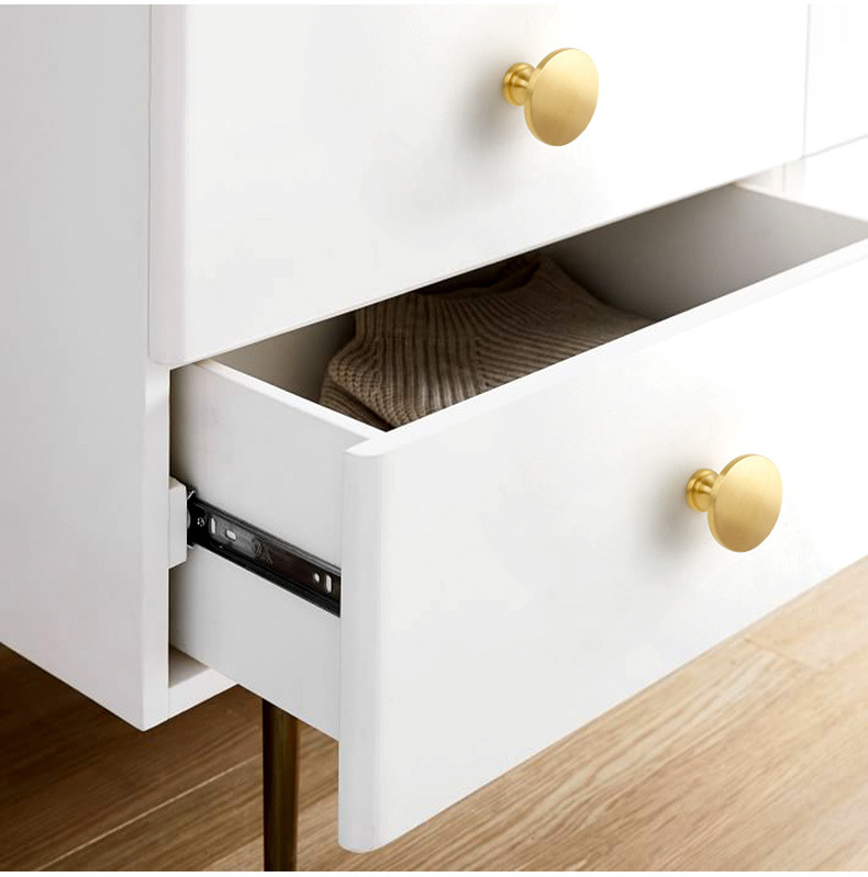 Paidu Manufacturer Minimalist Wardrobe Cabinet Door Brass Handles Drawer Wardrobe Door Handles Nordic Light Luxury Golden Brass Handles
