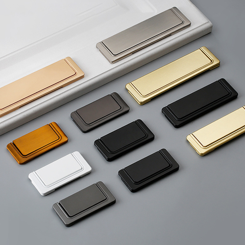 Paidu Aluminium Alloy Door Drawer Bedside Cabinet Handles Minimalist Sliding Concealed Latch Flat Concealed Exposed Handles Manufacturer