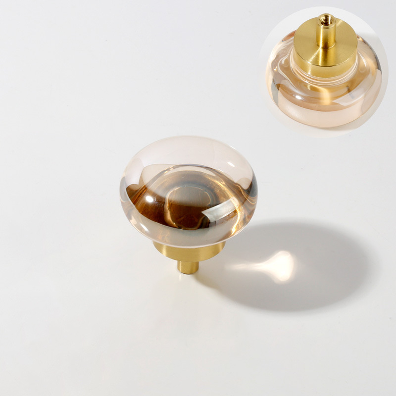 Manufacturer Brass Crystal Dove Egg Handles Light Luxury Drawer Cabinet Door Handles Furniture Wardrobe Door Handles