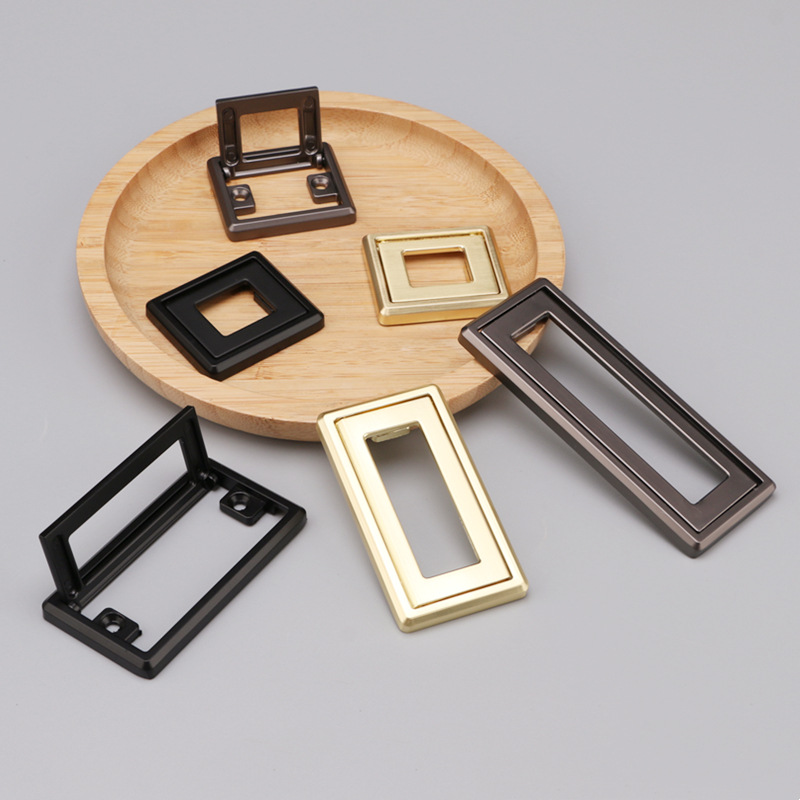 Manufacturers Wardrobe Drawer Dark Hand Modern Contracted Hidden Black Open Flip Dark Buckle Invisible Tatami Flat Hand Buckle